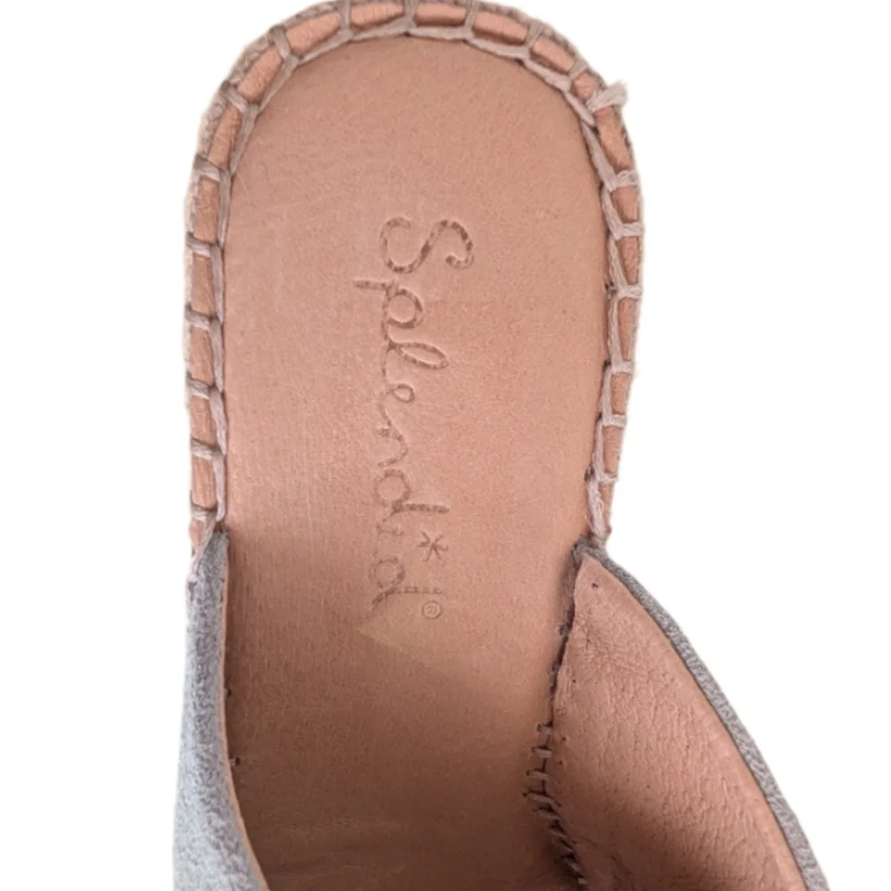 Splendid Britt Wedge Espadrille Sandals Ibiza Blue Suede 9M